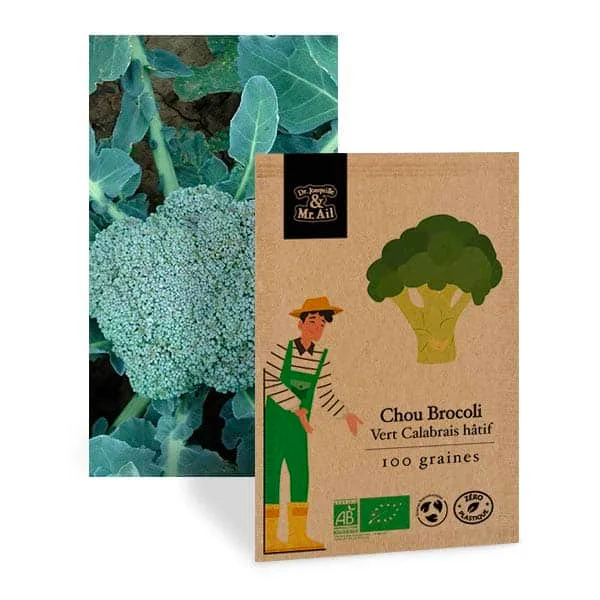 graine chou brocolis vert calabrais hatif bio et reproductible - Dr. Jonquille & Mr. Ail