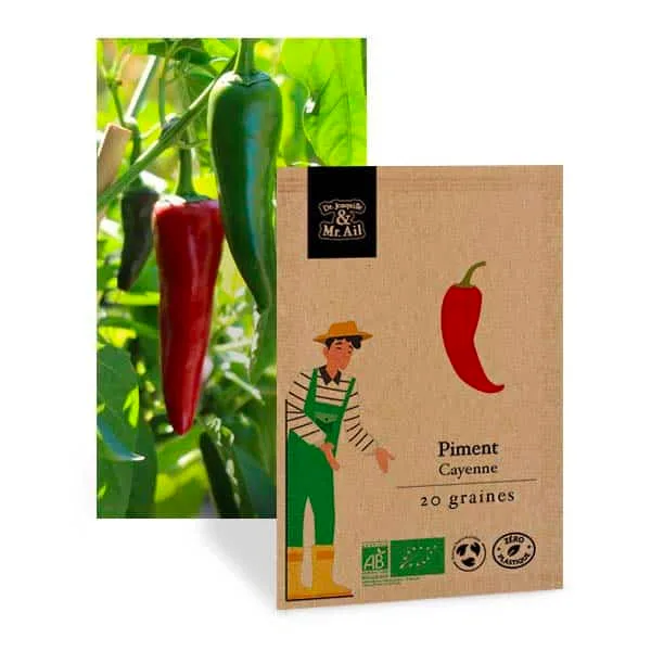 graine de piment de cayenne bio - Dr. Jonquille & Mr. Ail