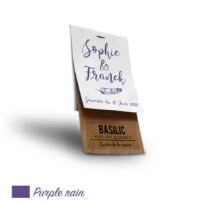 Sachet personnalisé mariage Purple Rain