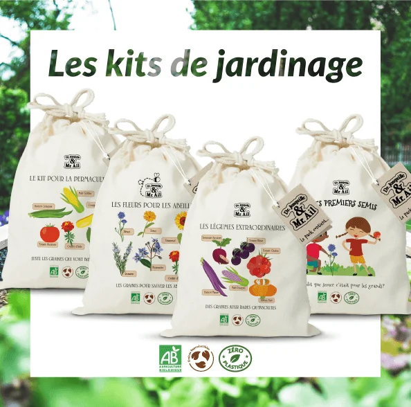 Dr. Jonquille & Mr. Ail - kits de jardinage bio et éco-responsable