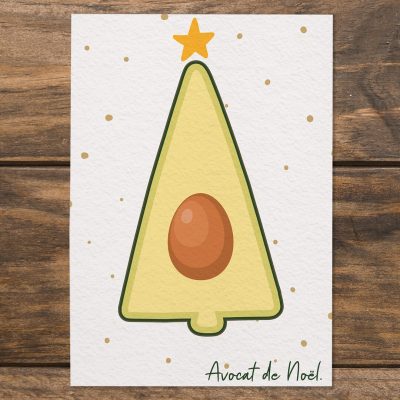 Dr. Jonquille & Mr. Ail - carte Avocat de Noël