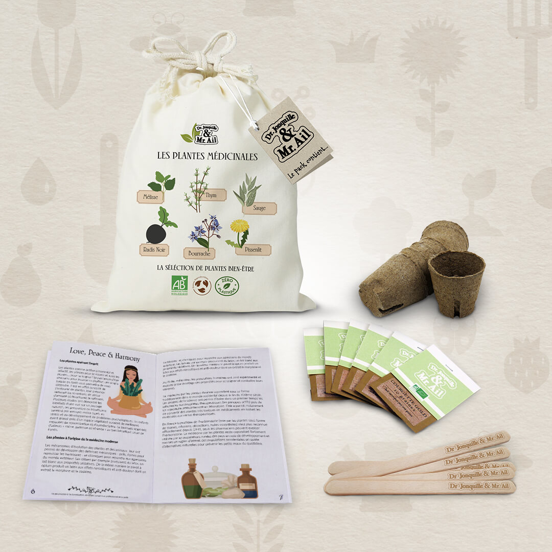 Kit de jardinage - Contenu du kit les plantes médicinales