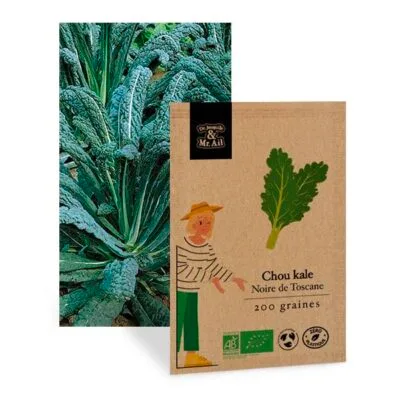 Graines Bio Chou Kale Noir de Toscane - Dr. Jonquille & Mr. Ail