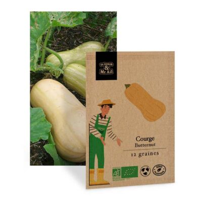 Graines Bio Courge Butternut - Dr. Jonquille & Mr. Ail