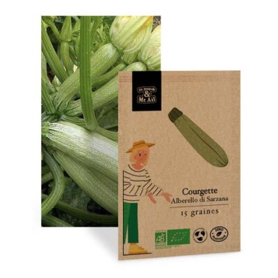 graine courgette Albarello di Sarzana bio - Dr. Jonquille & Mr. Ail