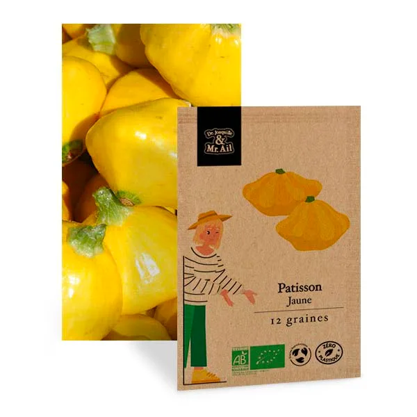 Graines Bio et Reproductibles Courge Patisson Cucurbita Pepo