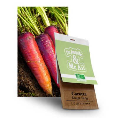 Graines bio et reproductibles - carotte rouge sang