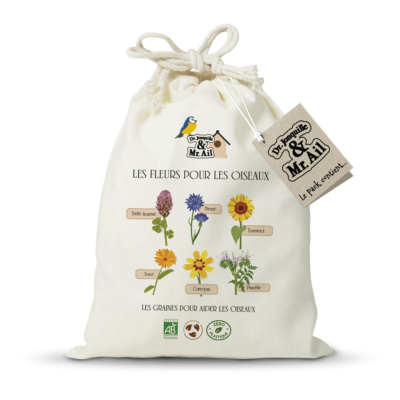 Kit de jardinage - Les fleurs pour les oiseaux - Image principale - Dr. Jonquille & Mr. Ail