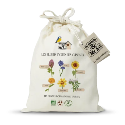 Kit de jardinage - Les fleurs pour les oiseaux - Image principale - Dr. Jonquille & Mr. Ail