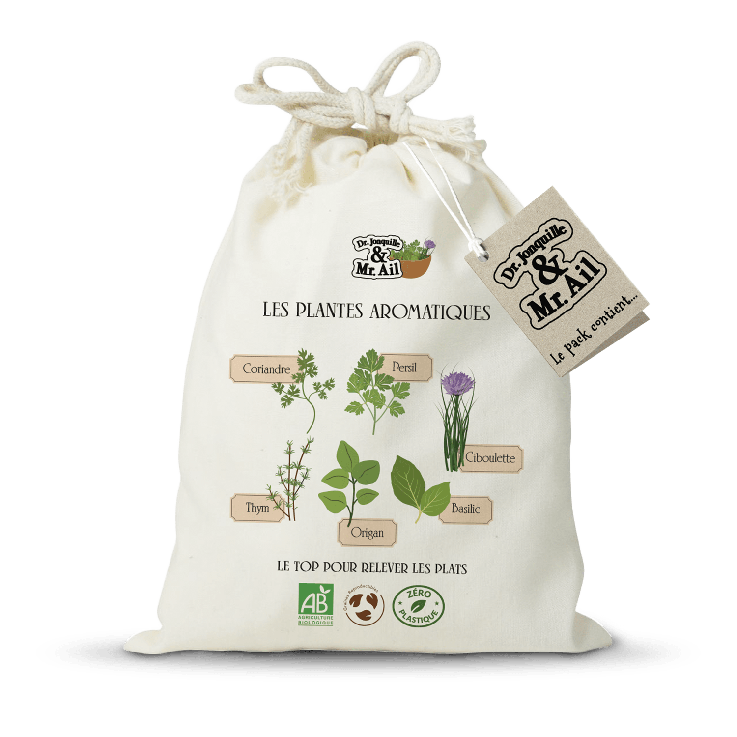 Packs et kits de graines d'aromates à semer