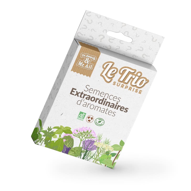 Trio surprise d'aromates - semences bio et reproductibles
