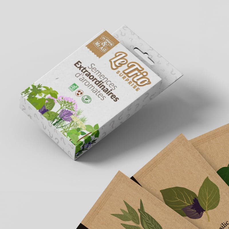 Trio surprise d'aromates - semences bio et reproductibles