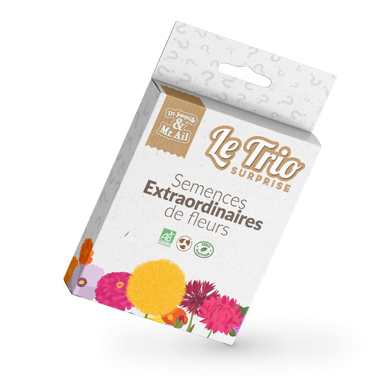 Trio surprise de fleurs - semences bio et reproductibles