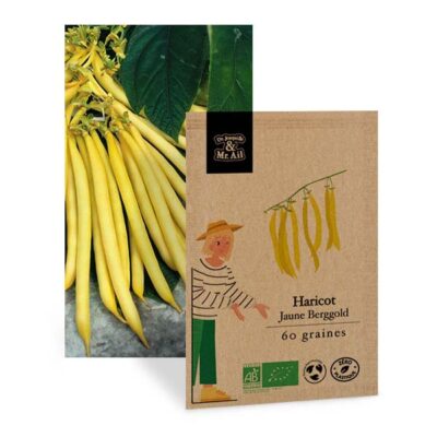 Haricot Nain Beurre Jaune Berggold - Graines Bio et Reproductibles - Dr. Jonquille & Mr. Ail