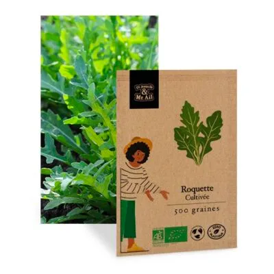 Roquette Cultivée Bio et Reproductible - Dr. Jonquille & Mr. Ail