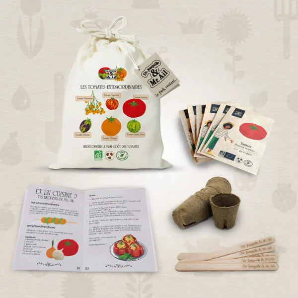 Kit Dr. Jonquille et Mr. Ail : Les tomates extraordinaires