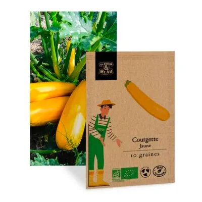 Courgette jaune - graines bio et reproductibles