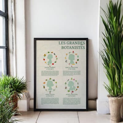 Affiche/Poster Les Grandes Botanistes - Dr. Jonquille & Mr. Ail 30 x 40 cm Papier certifié FSC Imprimée à Nantes