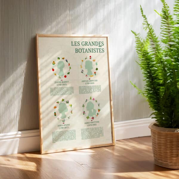 Affiche/Poster Les Grandes Botanistes - Dr. Jonquille & Mr. Ail 30 x 40 cm Papier certifié FSC Imprimée à Nantes