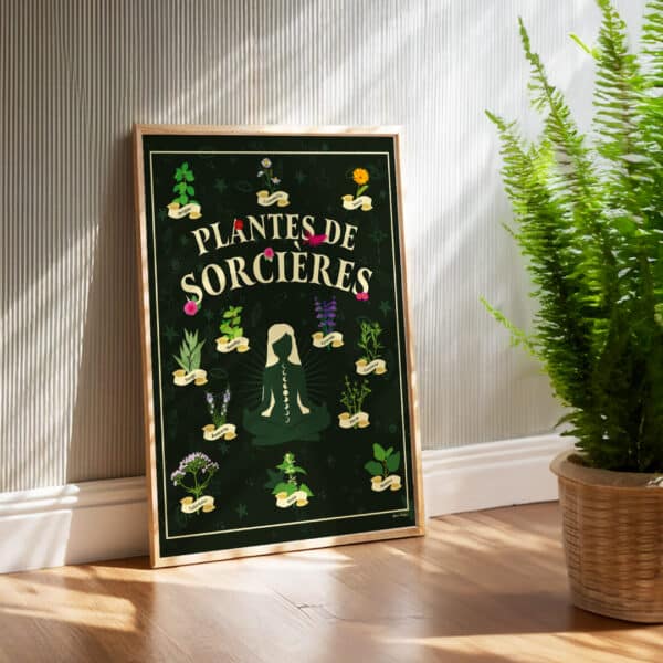Affiche/Poster Plantes de Sorcières - Dr. Jonquille & Mr. Ail 30 x 40 cm Papier certifié FSC Imprimée à Nantes