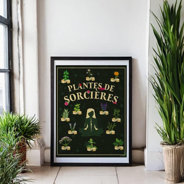 Affiche/Poster Plantes de Sorcières - Dr. Jonquille & Mr. Ail 30 x 40 cm Papier certifié FSC Imprimée à Nantes