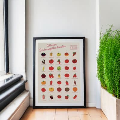 Affiche/Poster Les Incroyables Tomates - Dr. Jonquille & Mr. Ail 30 x 40 cm Papier certifié FSC Imprimée à Nantes