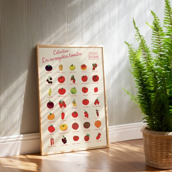 Affiche/Poster Les Incroyables Tomates - Dr. Jonquille & Mr. Ail 30 x 40 cm Papier certifié FSC Imprimée à Nantes