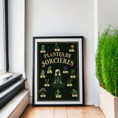 Affiche/Poster Plantes de Sorcières - Dr. Jonquille & Mr. Ail 30 x 40 cm Papier certifié FSC Imprimée à Nantes