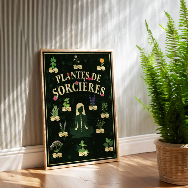 Affiche/Poster Plantes de Sorcières - Dr. Jonquille & Mr. Ail 30 x 40 cm Papier certifié FSC Imprimée à Nantes