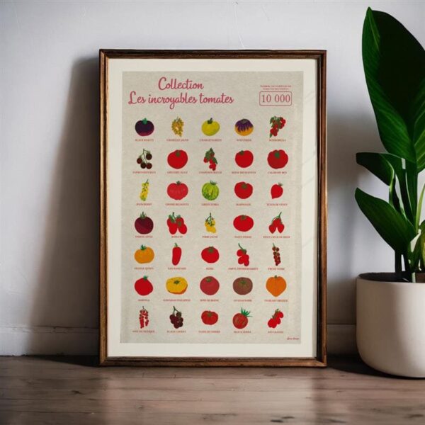 Affiche/Poster Les Incroyables Tomates - Dr. Jonquille & Mr. Ail 30 x 40 cm Papier certifié FSC Imprimée à Nantes