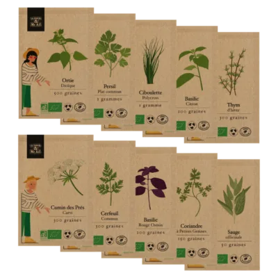 semences bio et reproductibles - sélection de graines aromatiques - fête des pères 2025