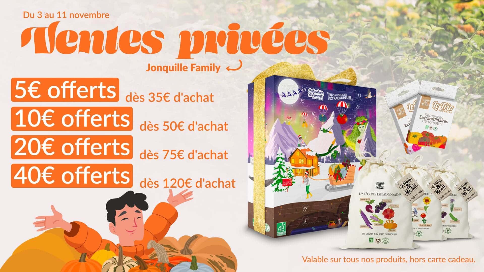 Ventes Privées Jonquille Family - Dr. Jonquille & Mr. Ail - HP mobile