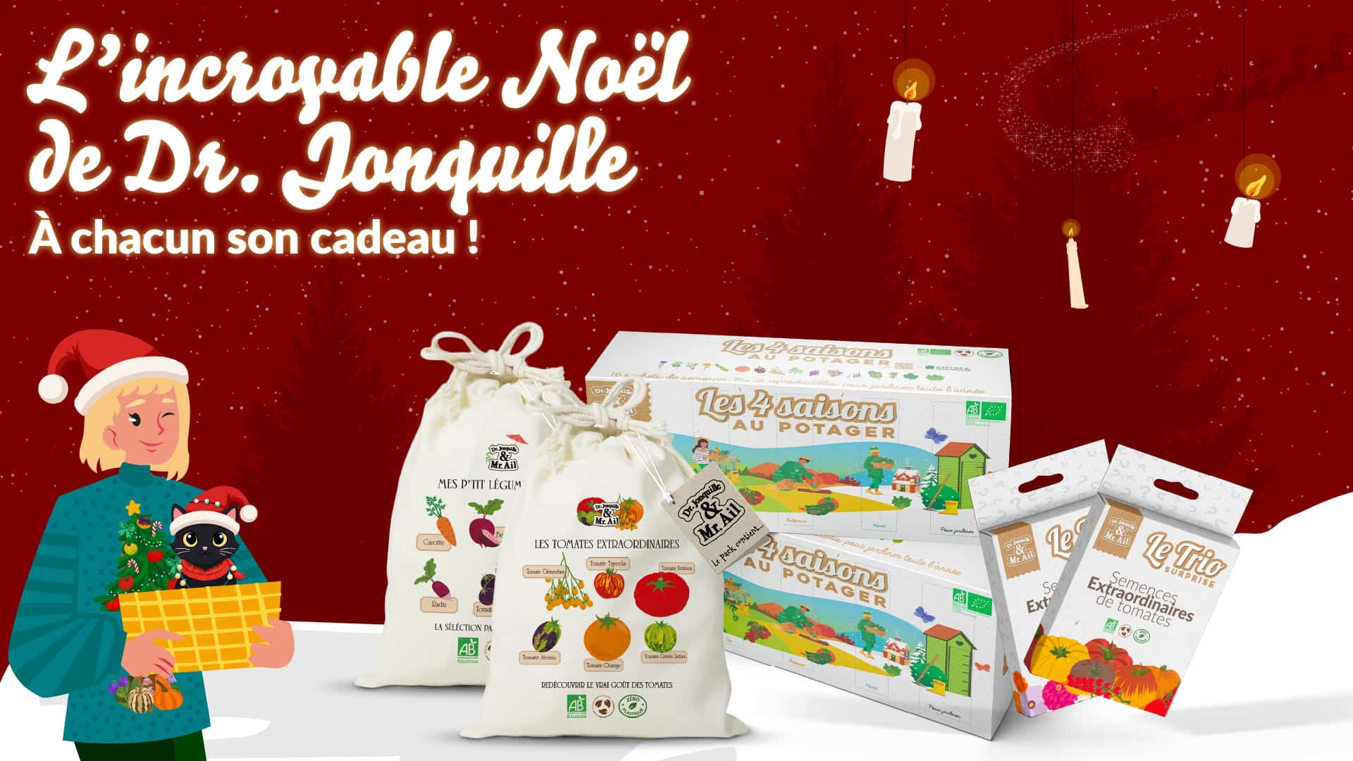 Site Noël 2025_LP-1920x1080-mobile L'incroyable Noël de Dr. Jonquille - Dr. Jonquille & Mr. Ail