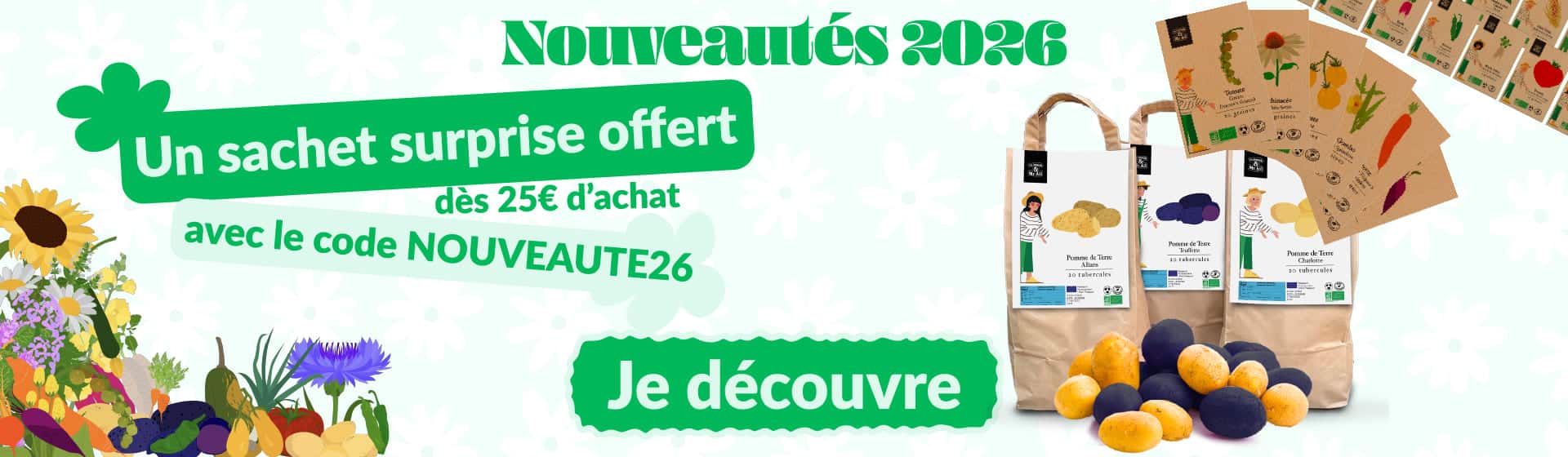 Nouvelles variétés 2026 - Semences Bio et Reproductibles - Dr. Jonquille & Mr. Ail