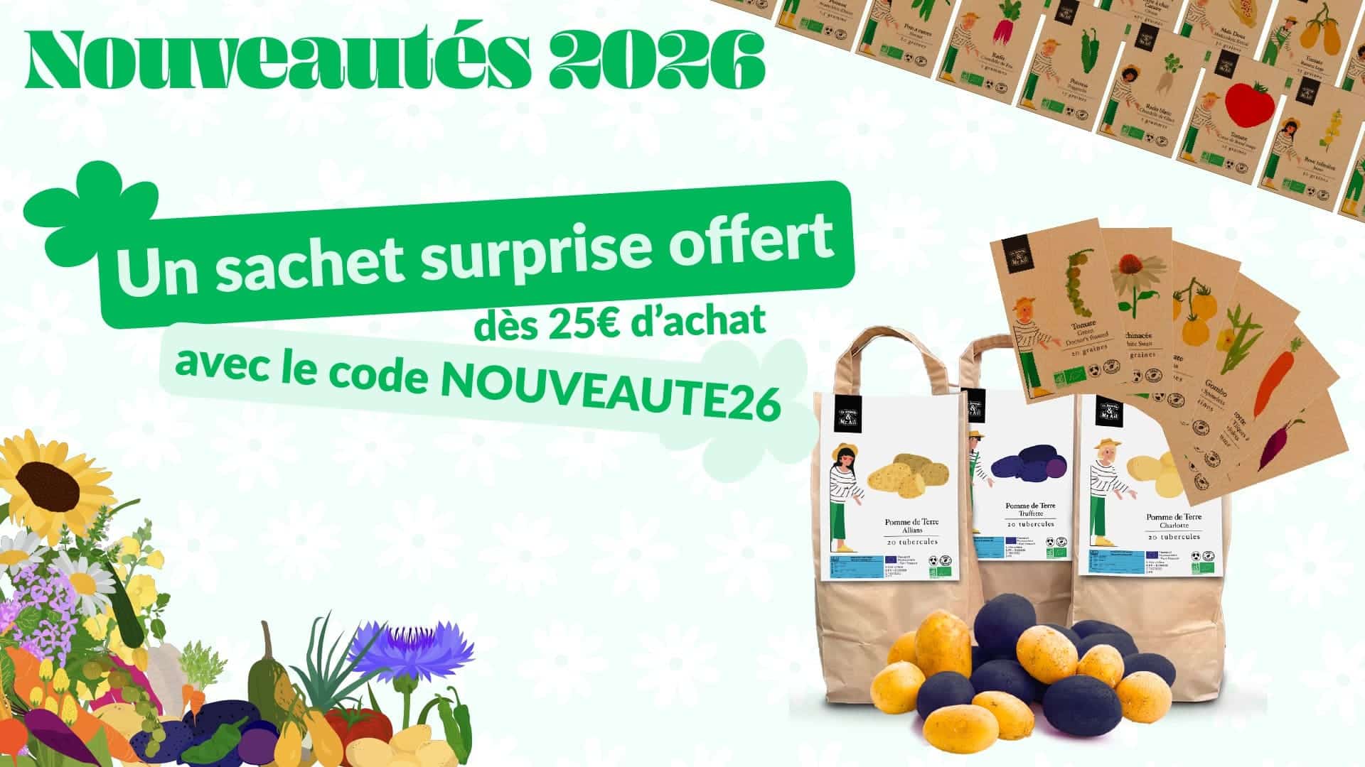 Nouvelles variétés 2026 - Semences Bio et Reproductibles - Dr. Jonquille & Mr. Ail